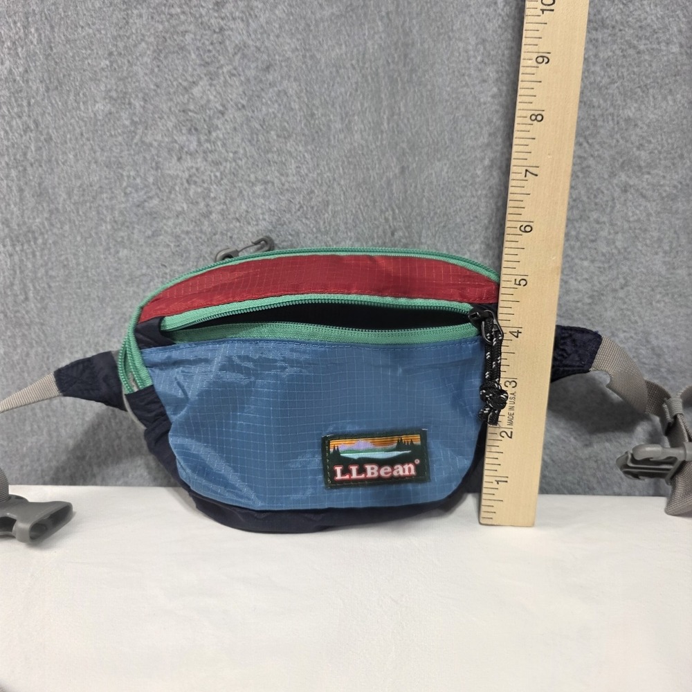 L.L.Bean Nylon Waist Pack Zip Adjustable Strap 2 Pockets - packable - Picture 14 of 14